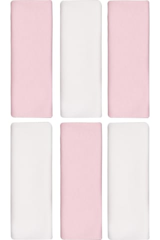 Civil Baby 6lı Düz 29x29 CM Ağız Bezi Ve Mendili - Ekru Standart Ekru-pembe