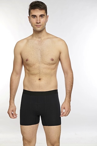 Kolcu Erkek Likralı Boxer K1340-siyah Siyah