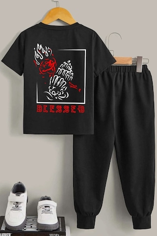 Çocuk Blesseb Alt - Üst Eşofman Takımı Siyah