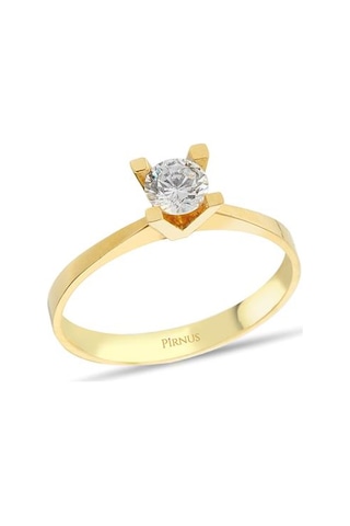 Altın Tektaş Yüzük - 722000021946 Sarı Altın