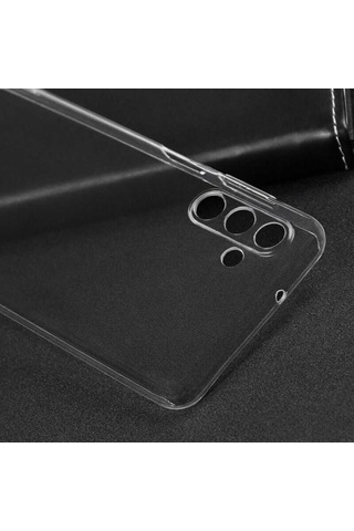 Samsung Uyumlu Galaxy A13 5G Kılıf Şeffaf Silikon Hibrit Case Renksiz
