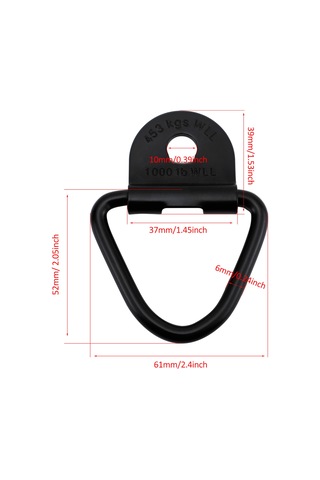 Lemestar Kamyon Ve Römorklar İçin Süper Güçlü Çelik D-halka Bağlantı Noktaları - 10'lu Paket