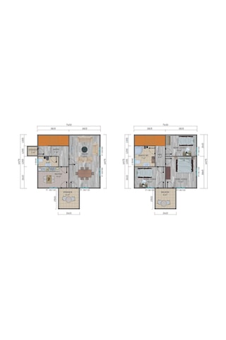114 M2 Çift Katlı Prefabrik Ev