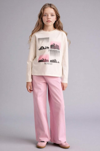 Defacto Wıde Leg Düz Paça Gabardin Pantolon Kız Çocuk G0607a826smpn171 Pembe-pn171