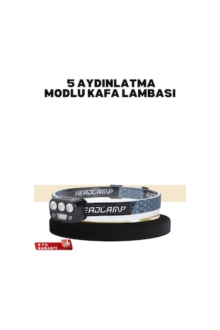 Ceylan Adam Kamp Ve Trekking İçin Sensörlü Led Kafa Lambası Çok Renkli