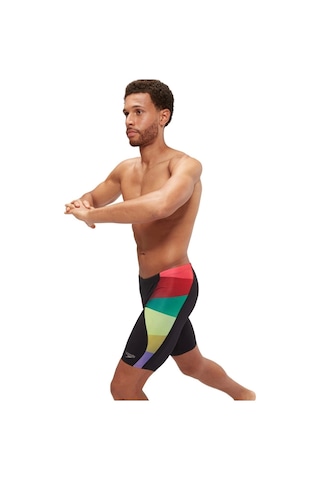 Speedo Placement Digital V-cut Jam-mer Erkek Yüzücü Mayosu Siyah-renkli Siyah