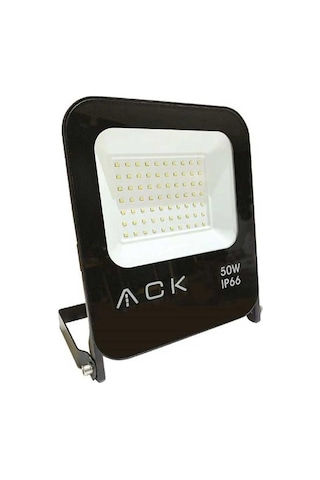 Ack At61 05032 50w Smd Led Projektör Beyaz Işık Siyah Kasa