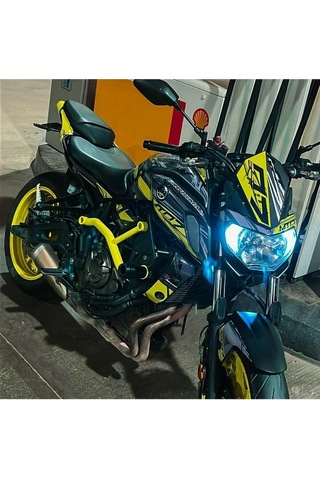 Mt 07 Neon Yeşil 2018 - 2019 Full Sticker Kit Set Çok Renkli