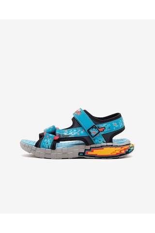 Skechers Mega-splash 4k Büyük Erkek Çocuk Mavi Sandalet 402161l Tqbk Mavi