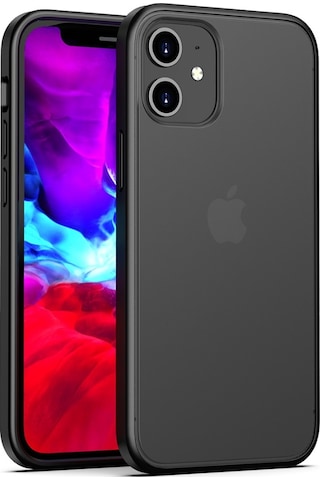 Apple Uyumlu iPhone Bikapak Elıt Enıgma 12 Mini Full Siyah Kapa