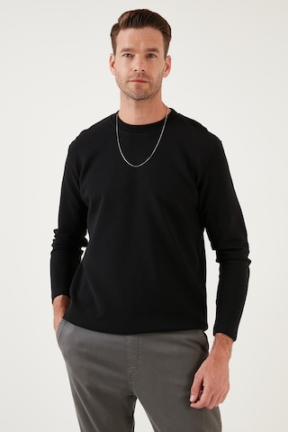 Buratti % 100 Pamuk Bisiklet Yaka Regular Fit Erkek Sweat 5905406 Siyah