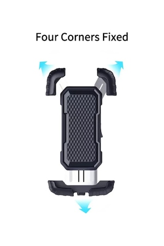Ht-171 Bisiklet Telefon Tutucu Gidon Tipi Motosiklet Telefon Tutu Siyah