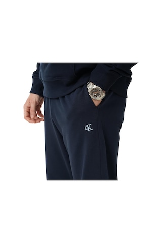 Calvin Klein Erkek Rahat Kalıp Beli Ve Paçası Lastikli %100 Pamuklu Mavi Eşofman Altı Lv04rd241g-cef-9580 Mavi