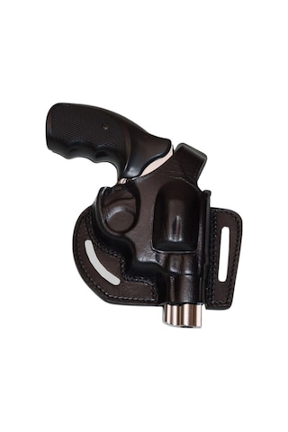 Smith Wesson 38 Calibre Deri Tabanca Kılıfı Siyah Açık-40122 Siyah