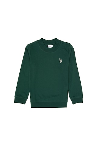 U.S. Polo Assn. Erkek Çocuk Koyu Yeşil Basic Bisiklet Yaka Sweatshirt 50314971-VR079