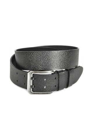 Deepsea Erkek Siyah Çift Dilli %100 Hakiki Deri 4,5 Cm Spor Kemer 2402614 False