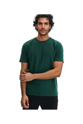 Ar-ma Erkek Bisiklet Yaka Tişört Regular Fit Pamuk Süprem Basic Baskısız Y31344408002 Yeşil XL