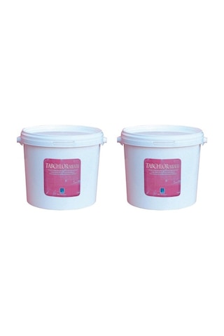 GEMAŞ 2 Adet Gemaş Tabchlor Multi 10 Kg 20 Kg %90 Tablet Klor - %90 Chlorine Multifunctional Tablets - Stabilize Triklor Tableti 200 Gr
