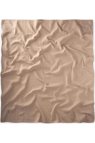 Cigit Nakışlı Müslin Battaniye 90x100 Cm Vizon Vizon