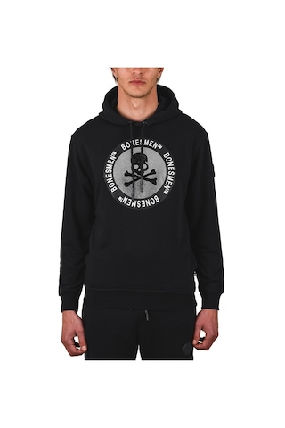 Bonesmen Erkek Kapüşonlu Sweatshirt (463015212) Siyah