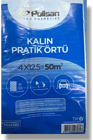 Polisan Koruyucu Pratik Kalın Hışır Örtü 50m2