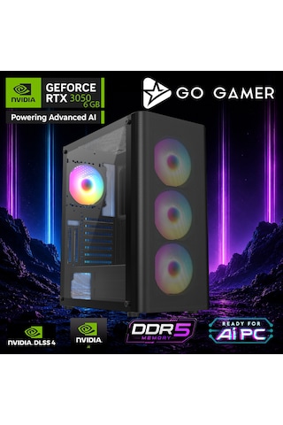 Go Gamer E600F İ7-14700F 16 GB 512 GB SSD RTX3050 6 GB Free Dos Oem Paket Masaüstü Oyuncu Bilgisayarı