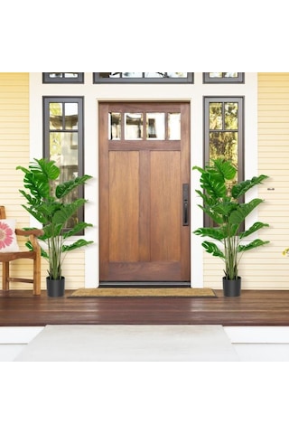 Yapay Ağaç Monstera Deve Tabanı Ağacı 180 Cm 16 Yaprak