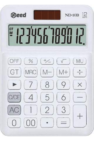 Need Nd-10b Beyaz Hesap Makinesi Beyaz