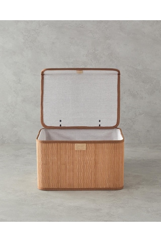 English Home Gina Bambu Saklama Kutusu Açık Kahveren 33x23x20 Cm