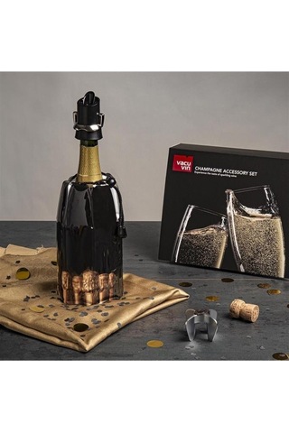 Vacu Vin Şampanya Seti Çok Renkli