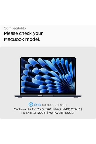 Apple Uyumlu MacBook Air 13" M5/m4/m3/m2 İle Uyumlu Cam Ekran Koruyucu Safe View Privacy Hayalet - Afl06253 T