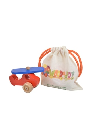 Woodnjoy Hareketli Ahşap Mini Uçak