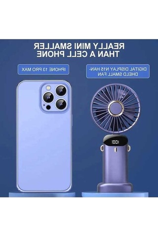Moly 1200mah Katlanabilir El Mini Fan - Taşınabilir Boyun Fan - Ambition