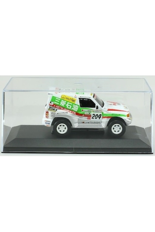 1:43 Ölçek Atlas 1998 Mitsubishi Pajero 204 / Shogun Evolution Rallye Paris Dakar Diecast Metal Minyatür Model Araba 10cm