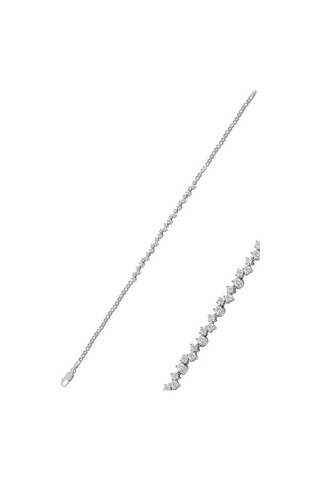 Gümüş Beyaz Altın Rodyumlu Pırlanta Modeli Zirkon Taşlı Su Yolu G (535071364)