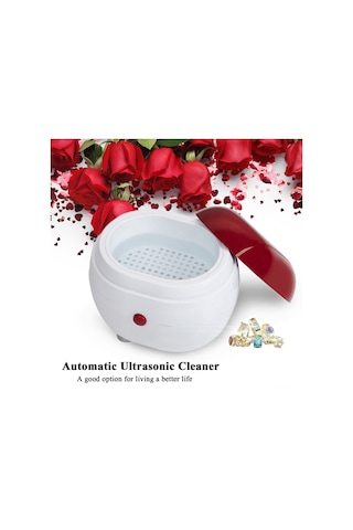 Gajeena Portatif Ultrasonik Temizleyici - Gümüş, Bilezik, Saat, Cam Temizliği - Abs Malzeme - Aa Pil Dahil Değil