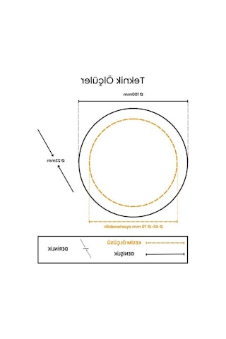Çerçevesiz İnce Tasarımlı Sıva Altı Led Panel Armatür, Günışığı 01G Taba