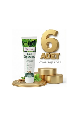 Naturalive Doğal Diş Macunu 6x100 Gr