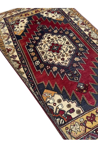 El Dokuma Sıfır Yahyalı Halısı 110x190 Kök Boya %100 Yün Halı Renkli