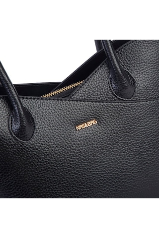 Nas 1465 Kadın El Ve Omuz Çantası Siyah Siyah