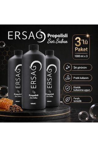 Propolisli Sıvı Sabun 3'lü 1000 Ml Propolisli Sıvı Sabun 3'lü 1000 Ml