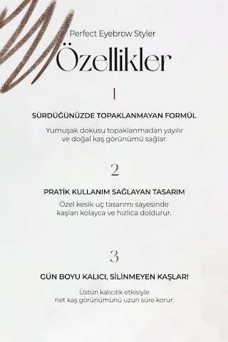 Missha Perfect Eyebrow Styler Uzun Süre Kalıcı Asansörlü Kaş Kalemi Dark Brown