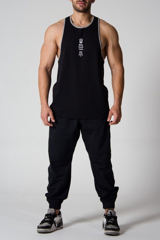 Pose I Down Push Beyond Limit Oversize Atlet Siyah