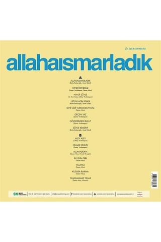 Sezen Aksu - Allahaısmarladık Plak