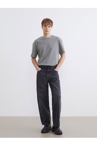 Lcw Jeans Siyah Süper Baggy Erkek Jean Pantolon