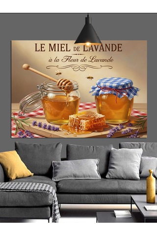 Bal Kavanozları Dekoratif Kanvas - Mdf Ahşap Tablo