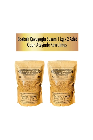 Bozkırlı Çavuşoğlu Odun Ateşinde Kavrulmuş Susam 2 x 1 KG