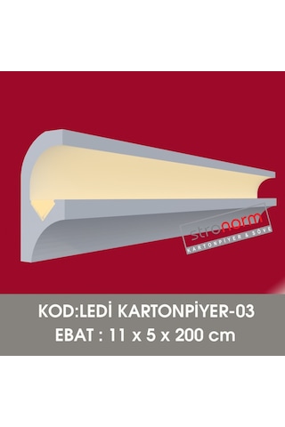 Stropiyer Tavan Led Uygulanabilir Kartonpiyer Lk03 Ücretsiz Kargo