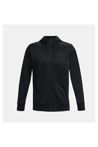 Under Armour Erkek Armour Fleece® Tam Boy Fermuarlı Kapüşonlu Üst 1373357-001 Siyah