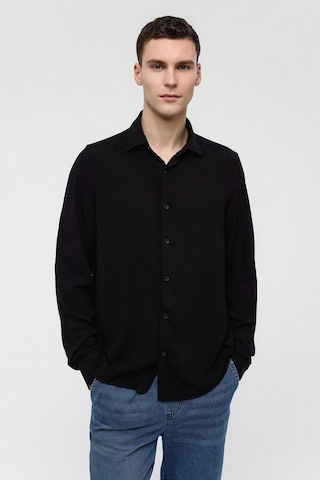 Backandbond Siyah Regular Fit Uzun Kollu Gömlek